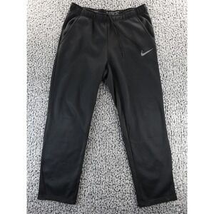 Nike Dri Fit Mens Jogger Sweatpants Black Athletic Gym Size L